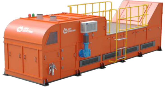 Sensor-based ore sorter pre-concentrating molybdenum ore