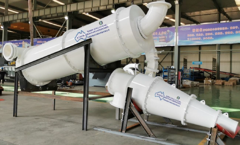 John Finlay heavy-duty two-stage dense medium cyclone unit assembled in a coal washery manufacturing plant.