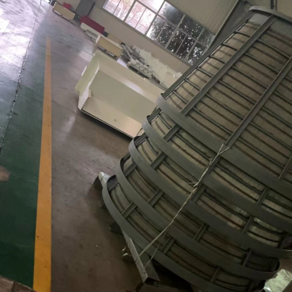 Basket centrifuge screen assembly, coal dewatering, John Finlay manufacturing facility